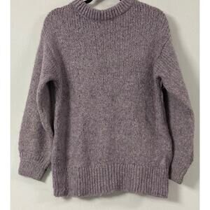 ZARA KNITWEAR Sweater Purple Solid Knit Size 11-12 Years